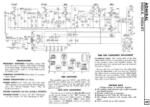 HC4405X Ch= 6R2AX; Canadian Admiral Co. (ID = 2254970) R-Player