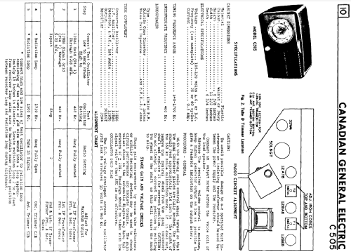 C505 Radio Canadian General Electric Canada C.G.E. or CGE;, build ...