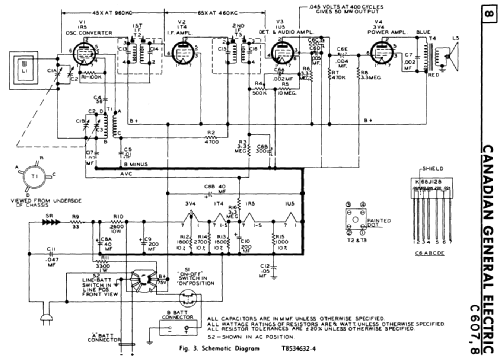 C607 Radio Canadian General Electric Canada C.G.E. or CGE;, build ...