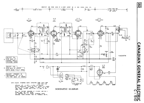 C-510 Radio Canadian General Electric Canada C.G.E. or CGE;, build ...