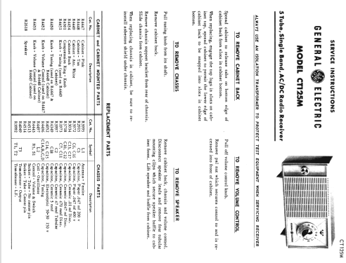 CT125M PS530933; Canadian General (ID = 853604) Radio