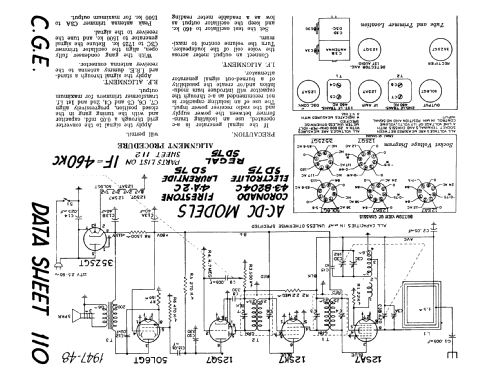 Electrolite SD75; Canadian General (ID = 199213) Radio