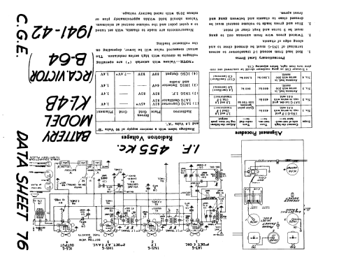 KL-4B ; Canadian General (ID = 198823) Radio