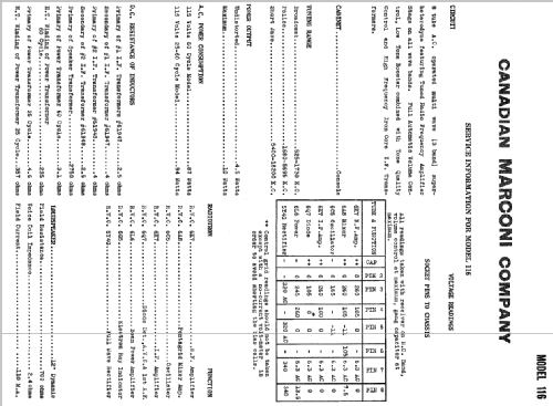 116 ; Canadian Marconi Co. (ID = 2226641) Radio