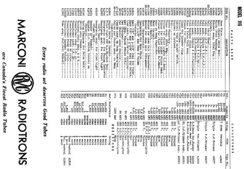 116 ; Canadian Marconi Co. (ID = 2226643) Radio