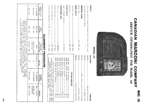 180 ; Canadian Marconi Co. (ID = 2229639) Radio