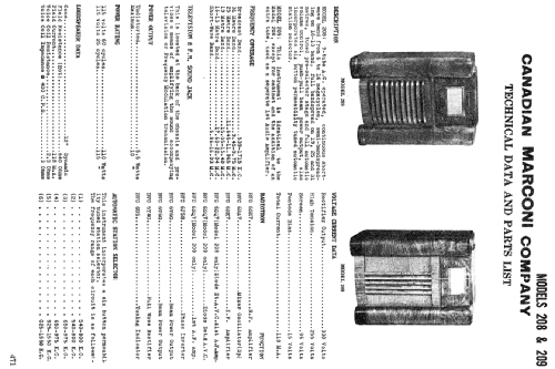 209 ; Canadian Marconi Co. (ID = 2230768) Radio