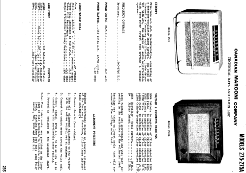 275A ; Canadian Marconi Co. (ID = 1191099) Radio