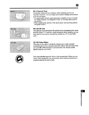 Camcorder UC5000; Canon Inc.; Tokyo (ID = 2957455) Enrég.-R