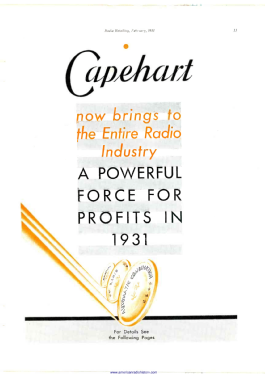 10 with '10-12C' changer ; Capehart Corp.; Fort (ID = 2787600) Ton-Bild