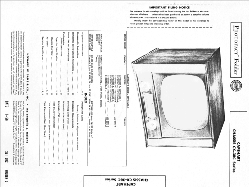 21T215MD-4 Ch= CX-38C-4; Capehart Corp.; Fort (ID = 2690852) Television