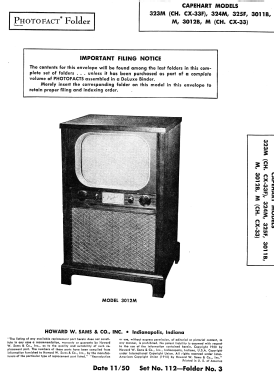 324M Ch= CX-33; Capehart Corp.; Fort (ID = 2786046) Televisión