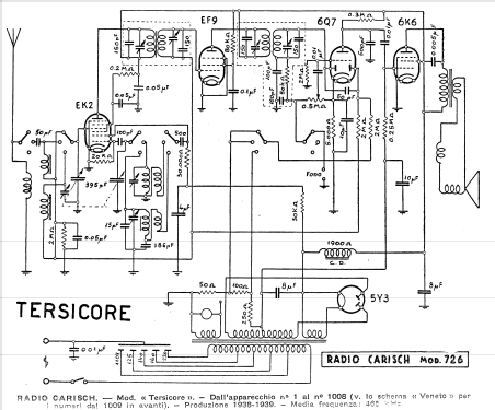 Tersicore 726; Carisch Radio; (ID = 627113) Radio