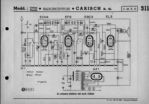 Cellini ; Carisch Radio; (ID = 2457029) Radio