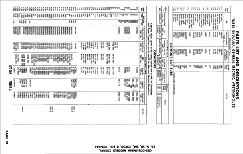 23C49L Ch= 921-94; CBS-Columbia Inc.; (ID = 2645691) Television