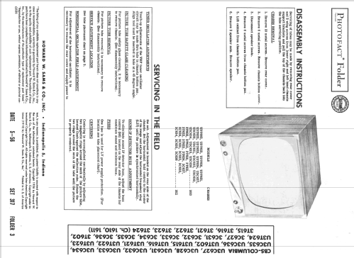 3T602 Ch= 1611; CBS-Columbia Inc.; (ID = 2219340) Television