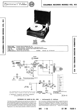 Columbia 413 ; CBS-Columbia Inc.; (ID = 2707348) Enrég.-R