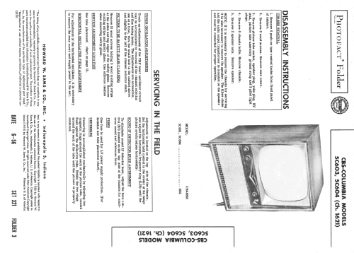 The Stratford 5C603 Ch= 1621; CBS-Columbia Inc.; (ID = 2266763) Televisión