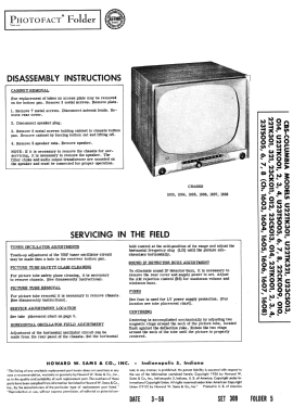 U22TK321 Ch= 1606; CBS-Columbia Inc.; (ID = 2761701) Télévision