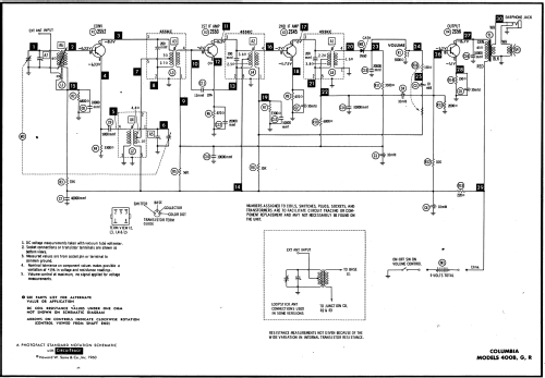 4 Transistor 400G Label code PR-1018; CBS-Columbia Inc.; (ID = 518716) Radio