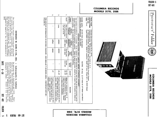 517R ; CBS-Columbia Inc.; (ID = 820502) Radio