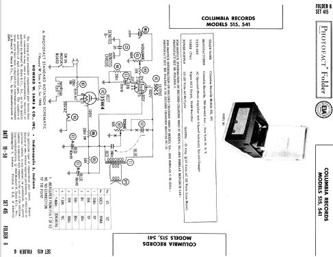 541 ; CBS-Columbia Inc.; (ID = 777616) R-Player