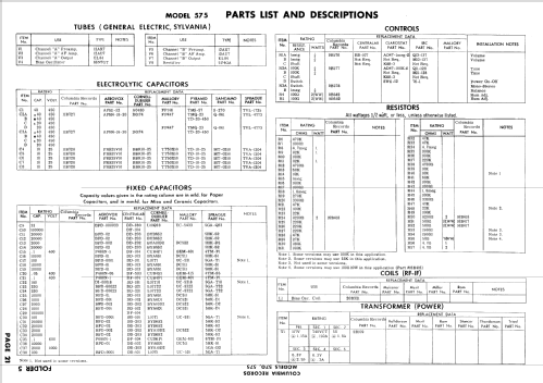 575 ; CBS-Columbia Inc.; (ID = 777576) Enrég.-R