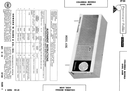 610G ; CBS-Columbia Inc.; (ID = 523050) Radio