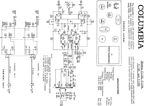 C1154 ; CBS-Columbia Inc.; (ID = 119320) Ampl/Mixer