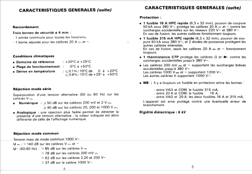 Digital-Analogique Multimeter MAN'X TOP; CdA, Construction d' (ID = 1816705) Equipment