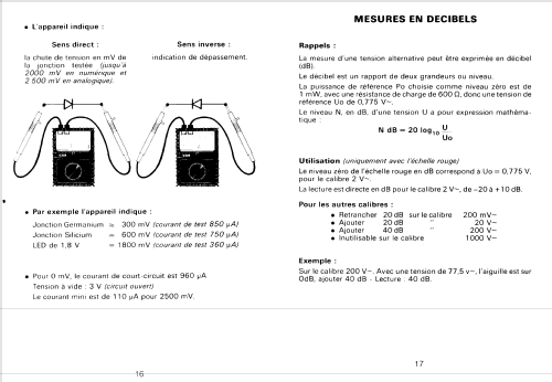 Digital-Analogique Multimeter MAN'X TOP; CdA, Construction d' (ID = 1816710) Equipment