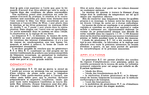 Générateur BF 161; Centrad; Annecy (ID = 2904431) Equipment