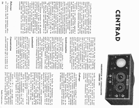 Oscilloscope 372; Centrad; Annecy (ID = 403143) Equipment