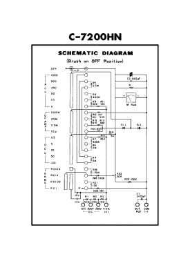 Analog Multimeter C-7200HN; Central Co. Ltd.; (ID = 2906570) Equipment