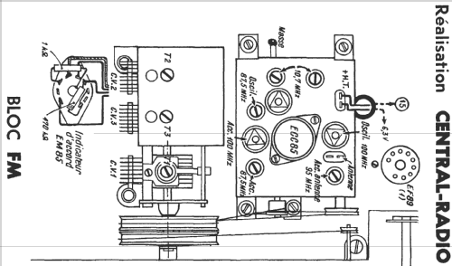 RCR 859 HF AM/FM; Central-Radio; Paris (ID = 520043) Radio