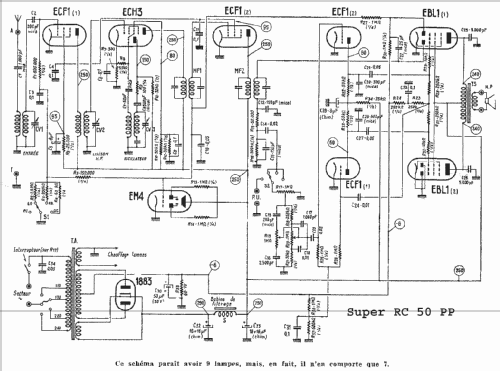 Super RC50PP; Central-Radio; Paris (ID = 543261) Radio