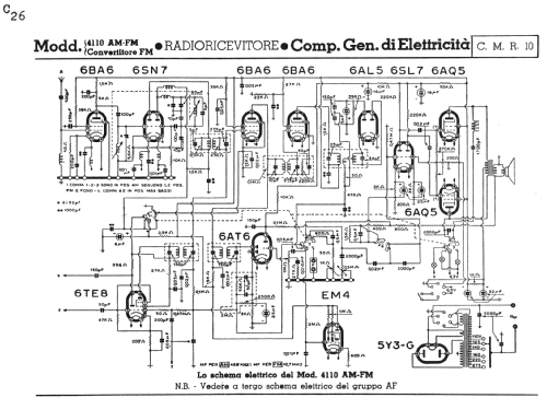 4110 MA-MF; CGE, Compagnia (ID = 165529) Radio