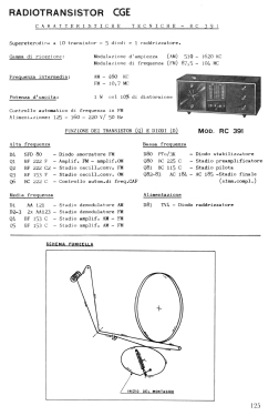 Radio-Sveglia RC-391; CGE, Compagnia (ID = 3029850) Radio