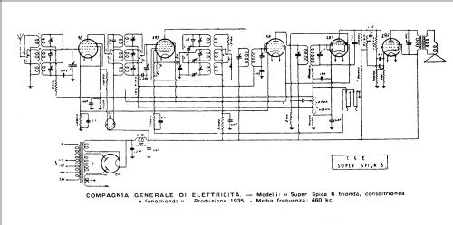 Super Spica 6 Fonotrionda ; CGE, Compagnia (ID = 226171) Radio