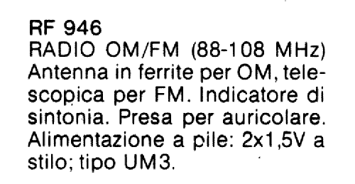 FM/AM 2 Band Receiver RF 946; CGM elettronica; (ID = 2791337) Radio