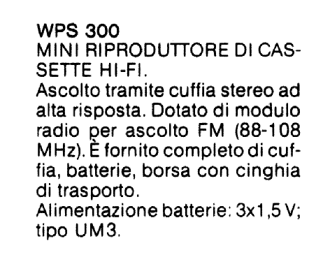 Mini Riproduttore di Cassette HI-FI WPS 300; CGM elettronica; (ID = 2765244) R-Player