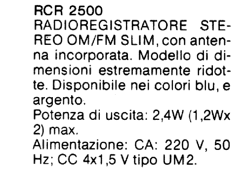 MW/UKW Stereo Radio Recorder RCR 2500; CGM elettronica; (ID = 2790641) Radio