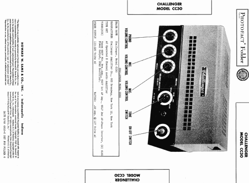 30 Watt Audio Amplifier CC-30; Challenger Amplifier (ID = 466165) Ampl/Mixer