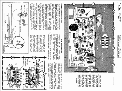 Sonata 881; Champion Electric, (ID = 430914) Radio