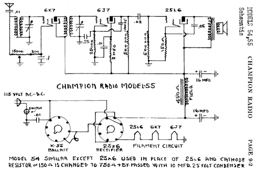 54 ; Champion Radio Labs (ID = 404292) Radio