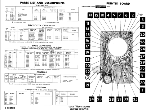 6 Transistor 6502 ; Channel Master Corp. (ID = 613677) Radio