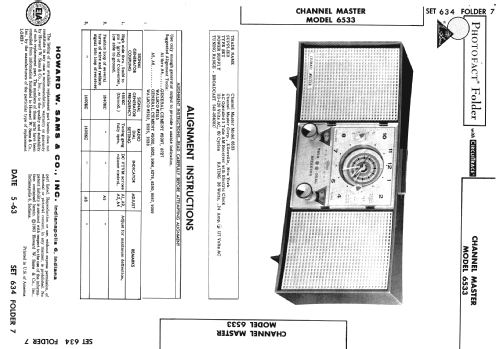 6533 ; Channel Master Corp. (ID = 960435) Radio