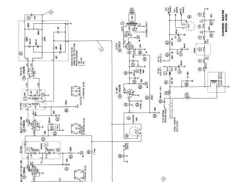 6536 Radio Channel Master Corp.; USA, build 1963 ?, 11 schematics ...