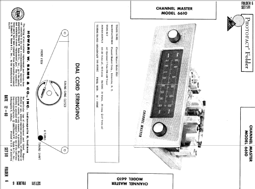 6610 ; Channel Master Corp. (ID = 501025) Radio