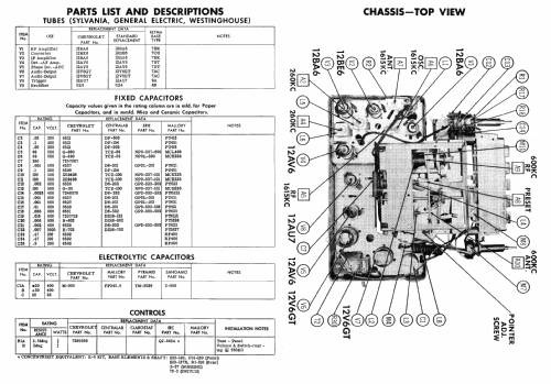 3711897 ; Chevrolet Div. (ID = 466394) Car Radio